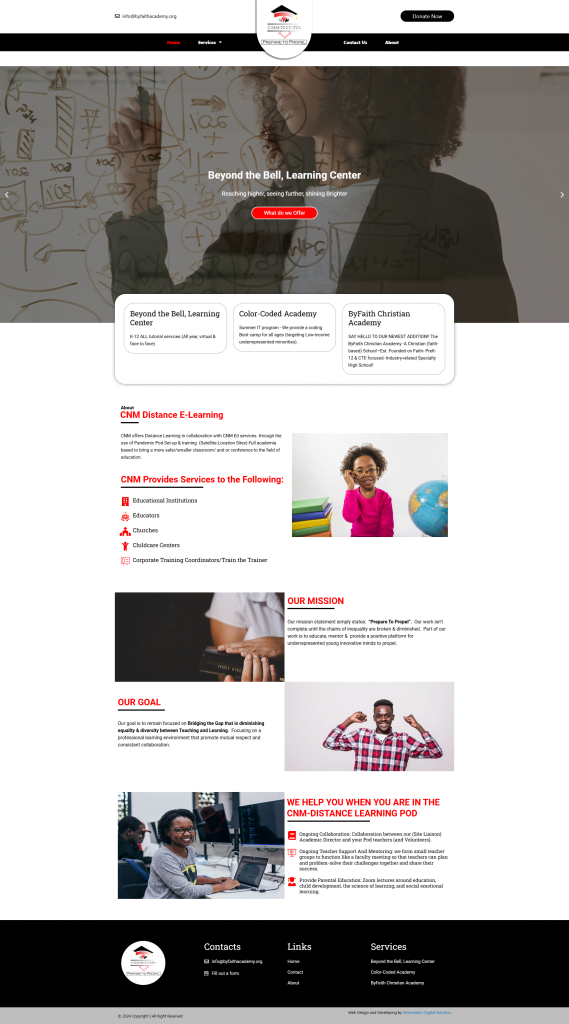Web Development By W3Inventor ByFaith Academy