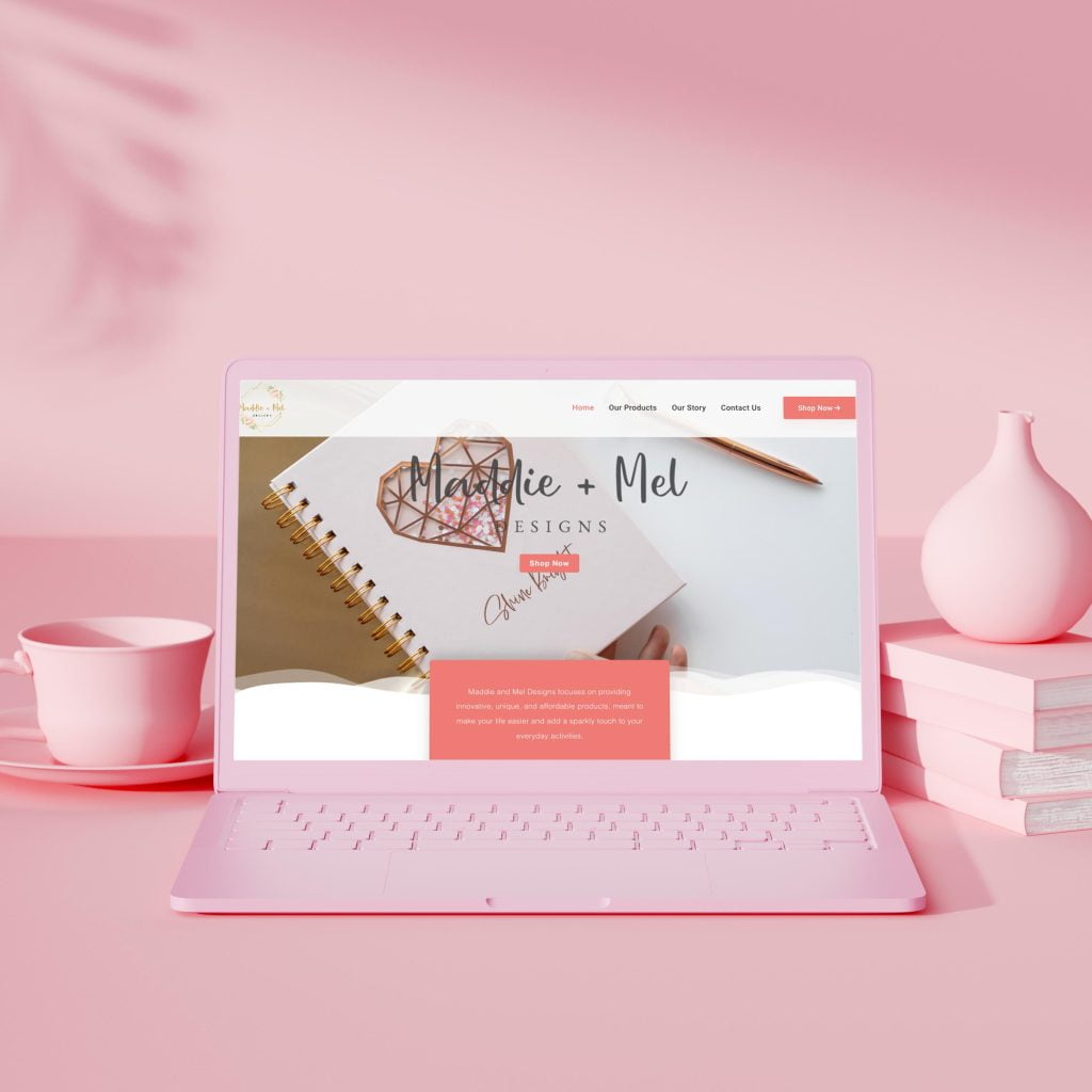 Web Development for Maddie + Mel Designs