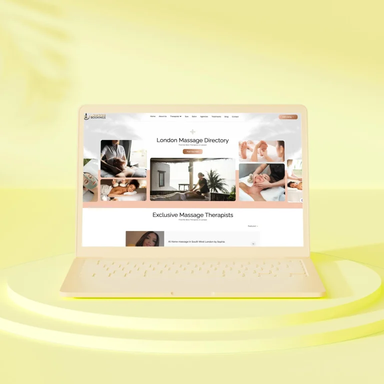 London Bookings — website by W3Inventor