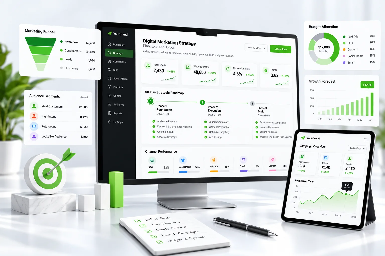 Digital Marketing Strategy Dashboard